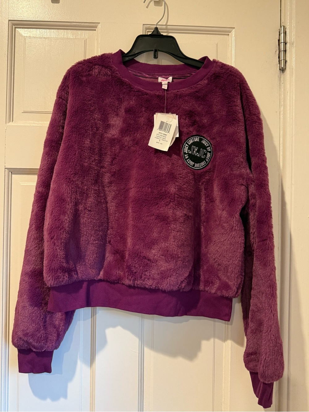 Juicy Couture Plush Scoopneck Sweater - Deep Plum